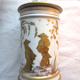 Pharmacy pot, Paris porcelain Asian decoration with fine gold: Napoleon III