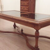 Solid oak lounge table