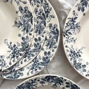 10 "Dodds" ironstone soup plates from Choisy le Roi
