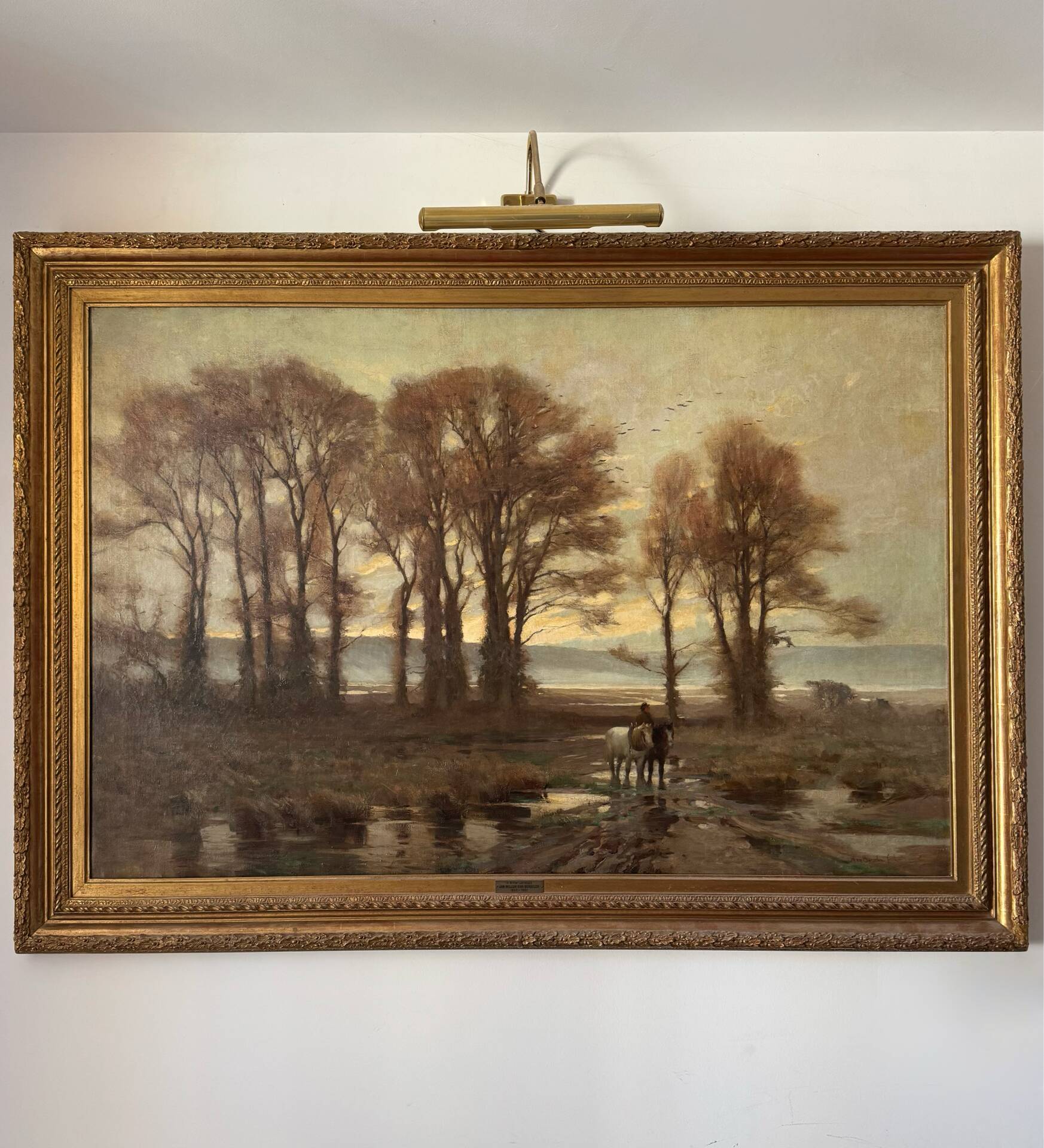 Monumental tableau Jan Willem Von Borselen (1825-1892)