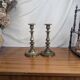 Pair of Louis XV Style Bronze Candlesticks, Late 19th Century