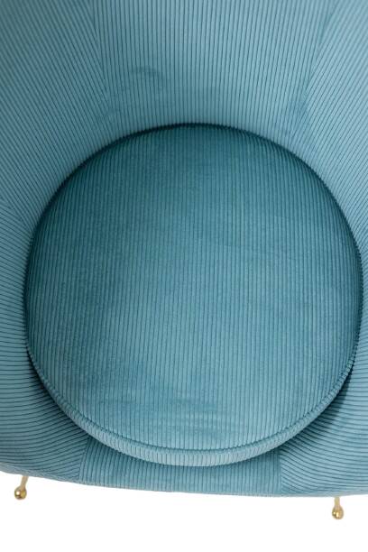 Pair of corduroy armchairs. Contemporary work.