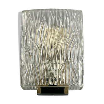 60s 70s designer glass wall light