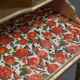 Antique Norwegian secretary desk | Restored gold & green fruit decoupage