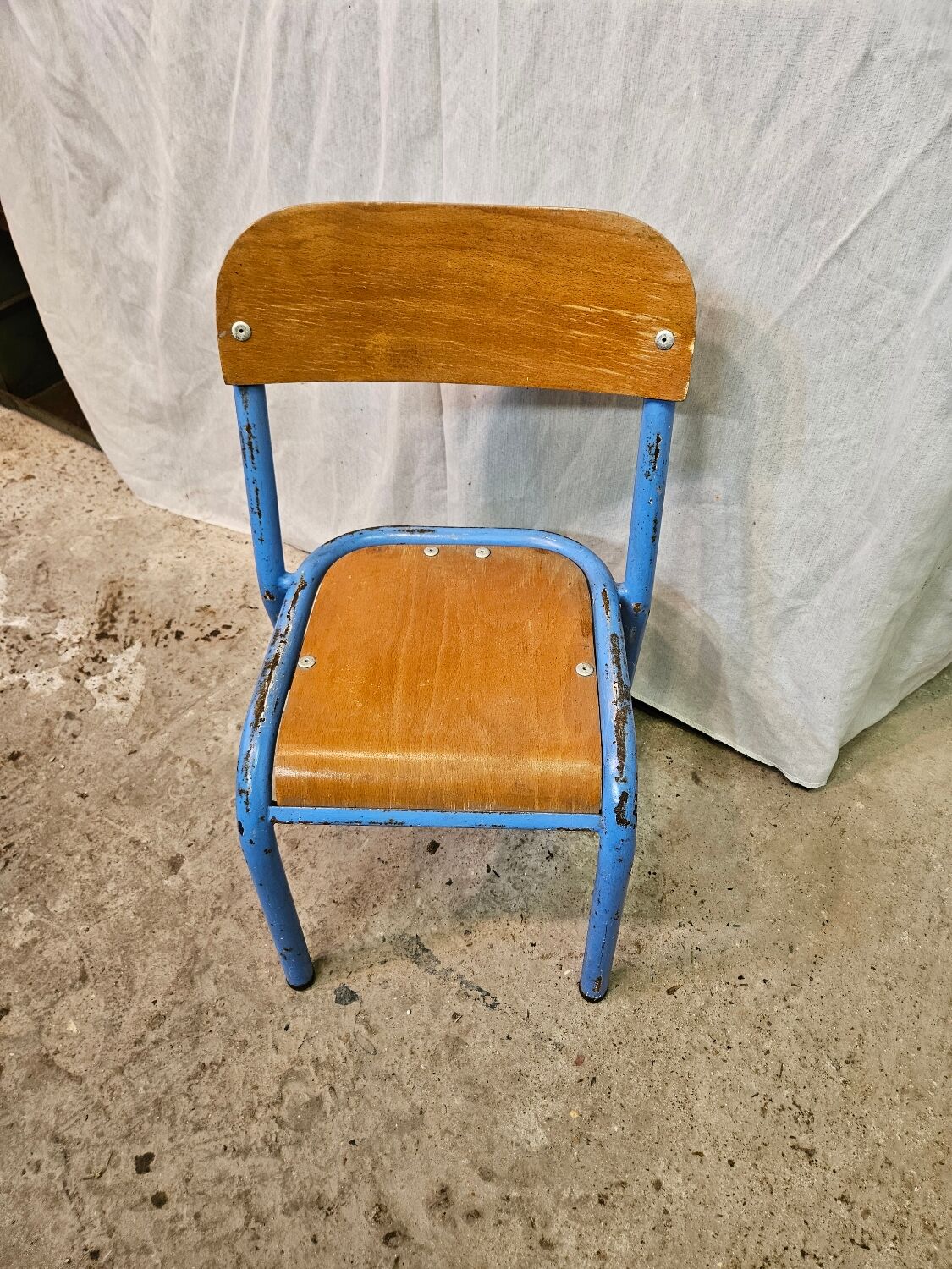 Child chair. Kindergarten chair. School chair. 1960.