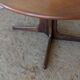 Scandinavian teak oval table from the 1960s, extendable up to 243 cm.