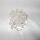 Bougeoir forme en “fleurs” en verre cristal