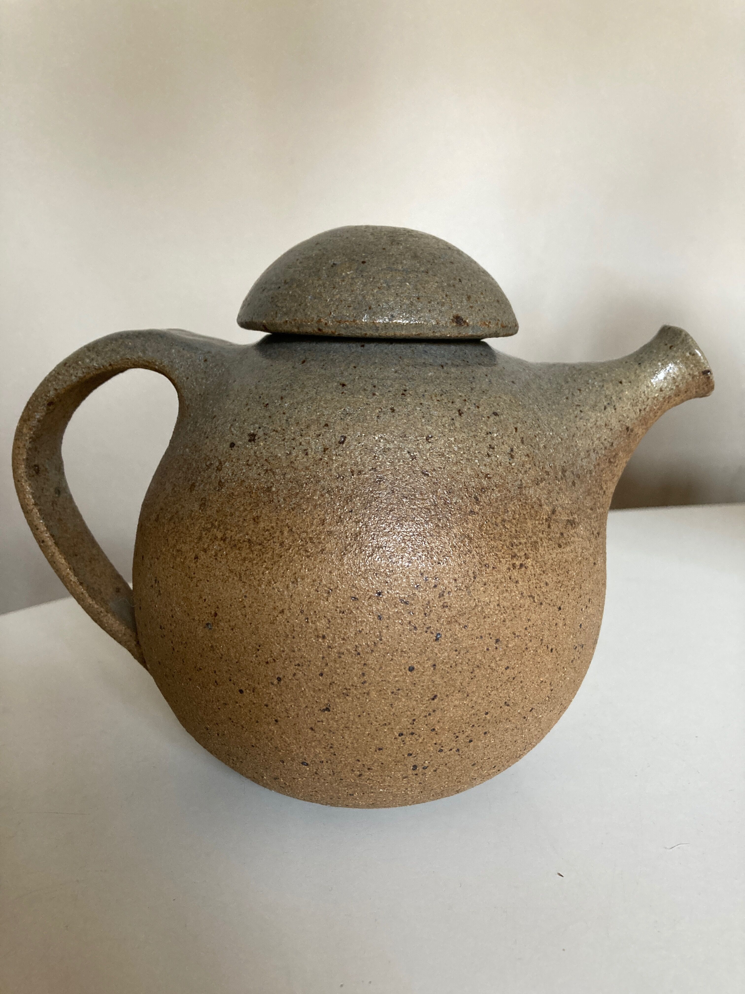 Modernist potter's sandstone teapot 1960