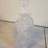 Carafe à whisky ovale en cristal taillé