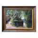 Painting made in oil on wooden panel
