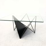 80s steel wire coffee table eclectic design