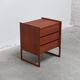 Danish chest of drawers in teak with sledge feet, 1960s