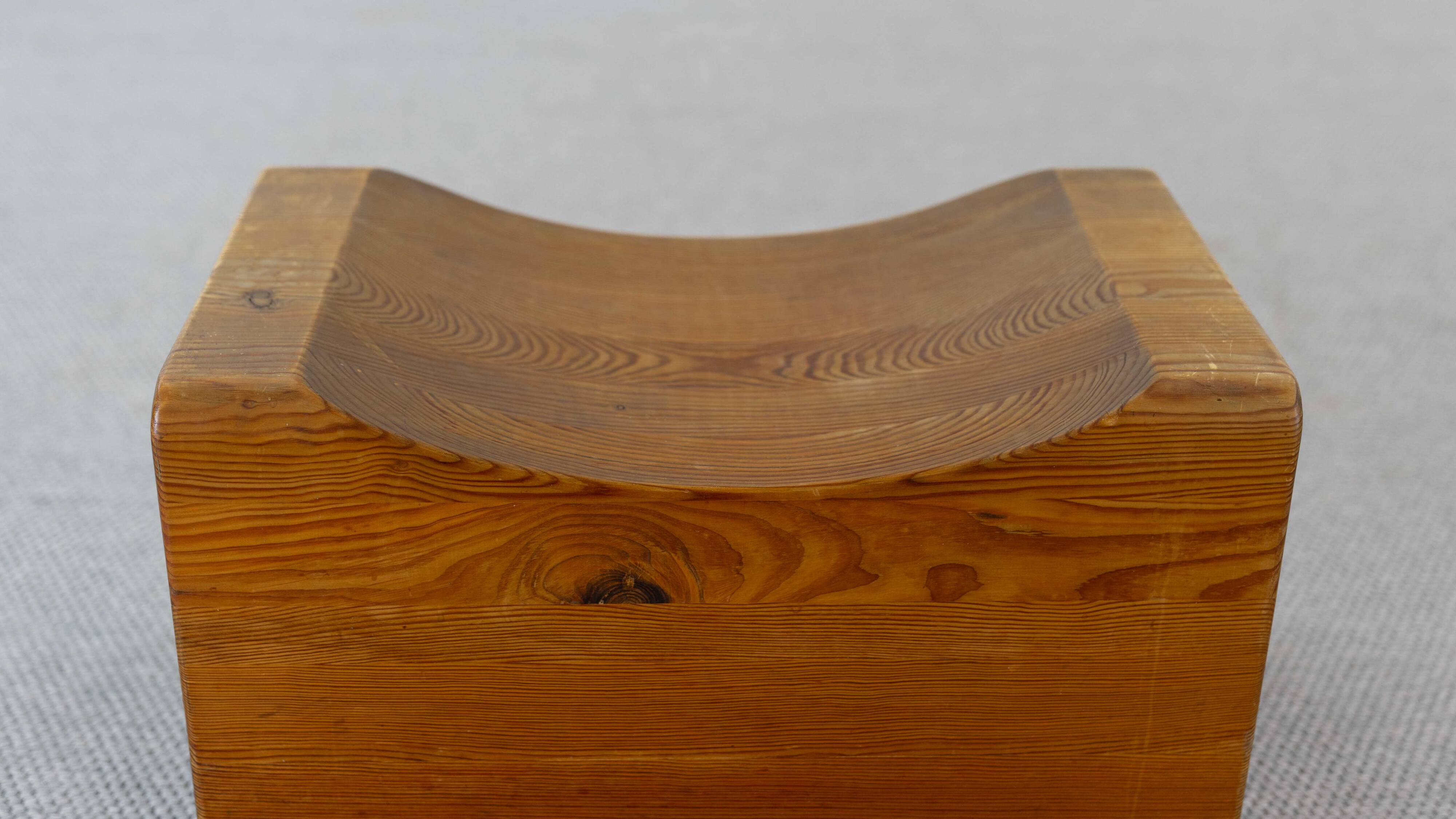 Palle Stool in Pine, Sweden, 70s