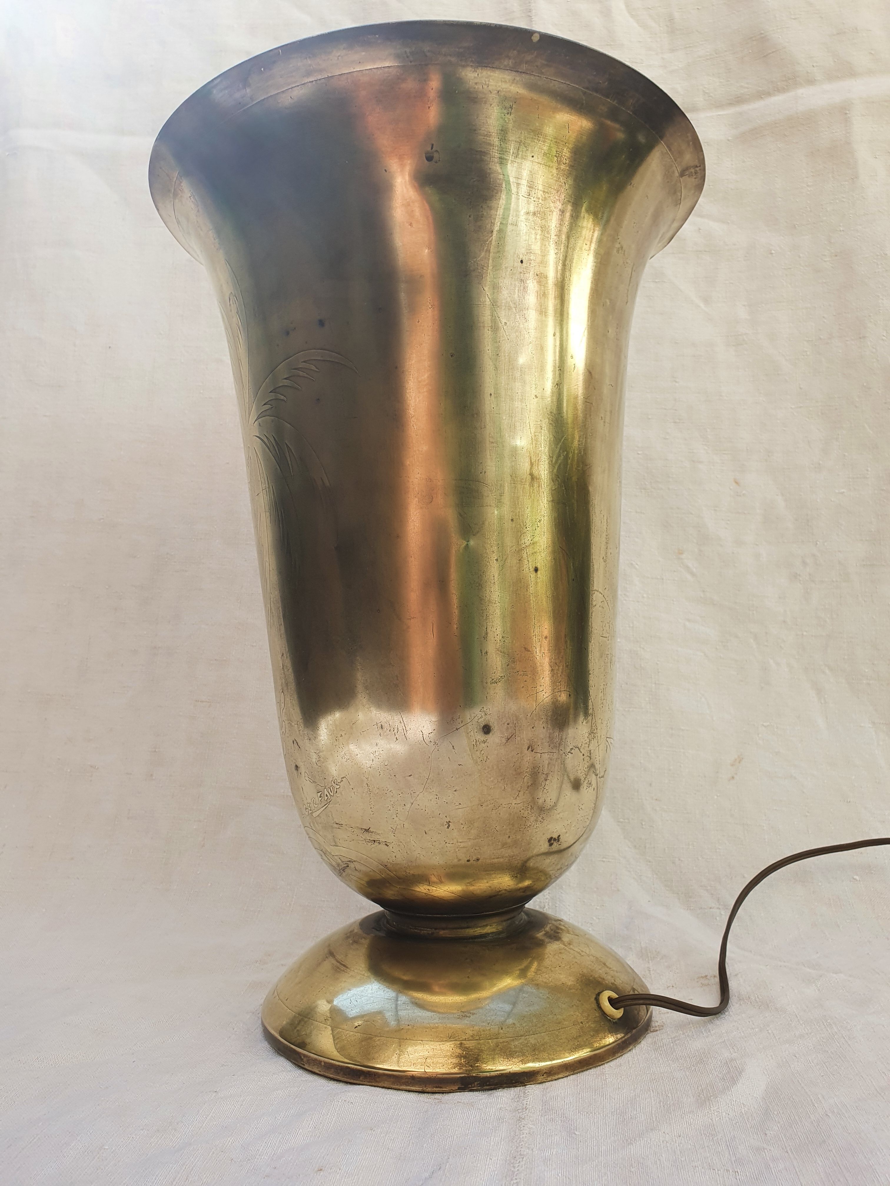 Art deco lamp by Lucien Gerfaux