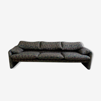 3-seater Maralunga sofa by Vico Magistretti for Cassina, 1980