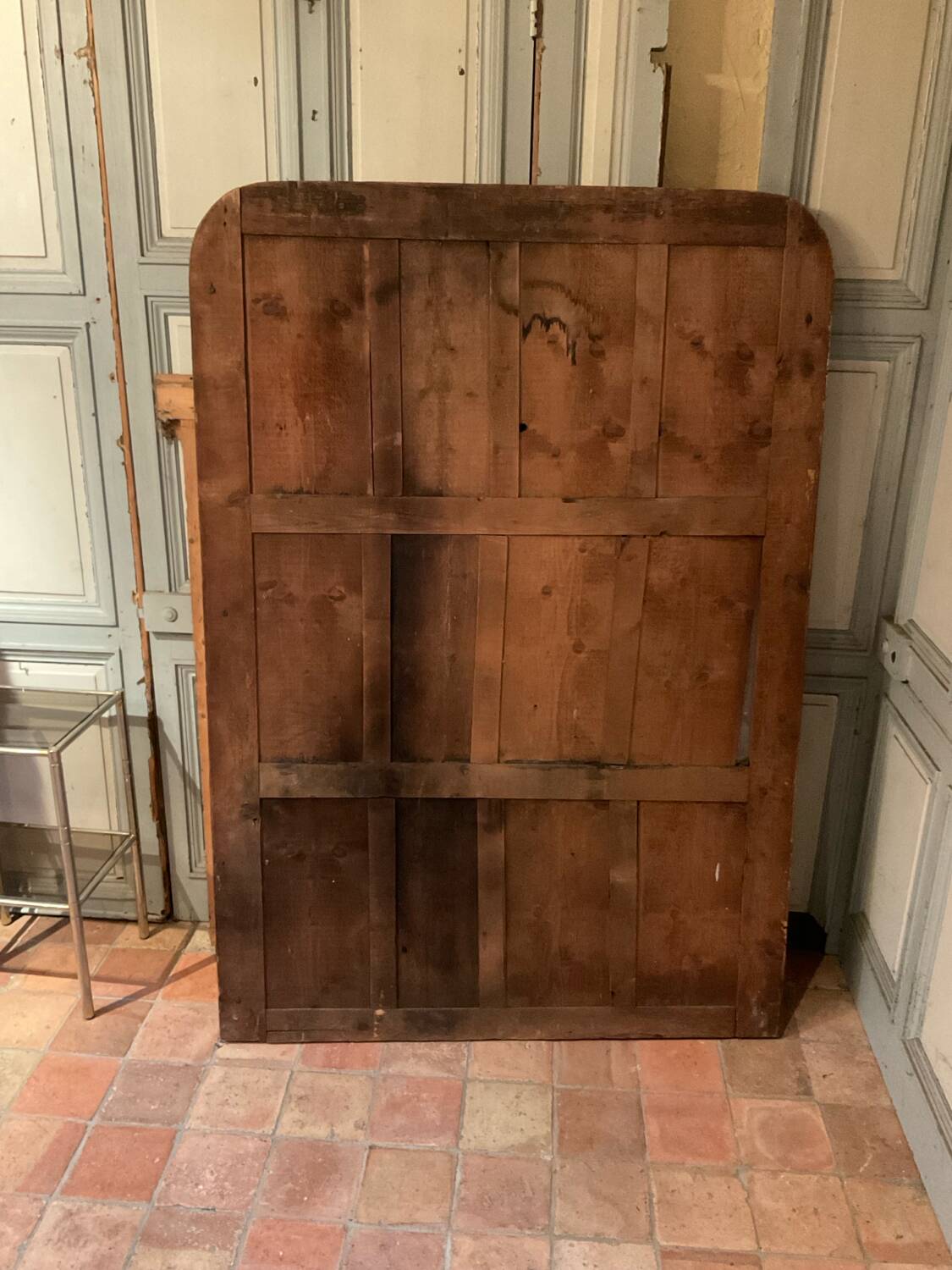 Large Louis Philippe Style Gilded Stucco Fireplace Mirror