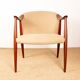 2 Scandinavian armchairs in teak and fabric, new Tyrol model, Gerhard Berg.