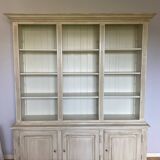 Bookcase, ecru wood, Basic Line brand by Luc Meganck