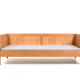 Fine Danish Box Sofa / Daybed in Oak 1960s. New Upholstered