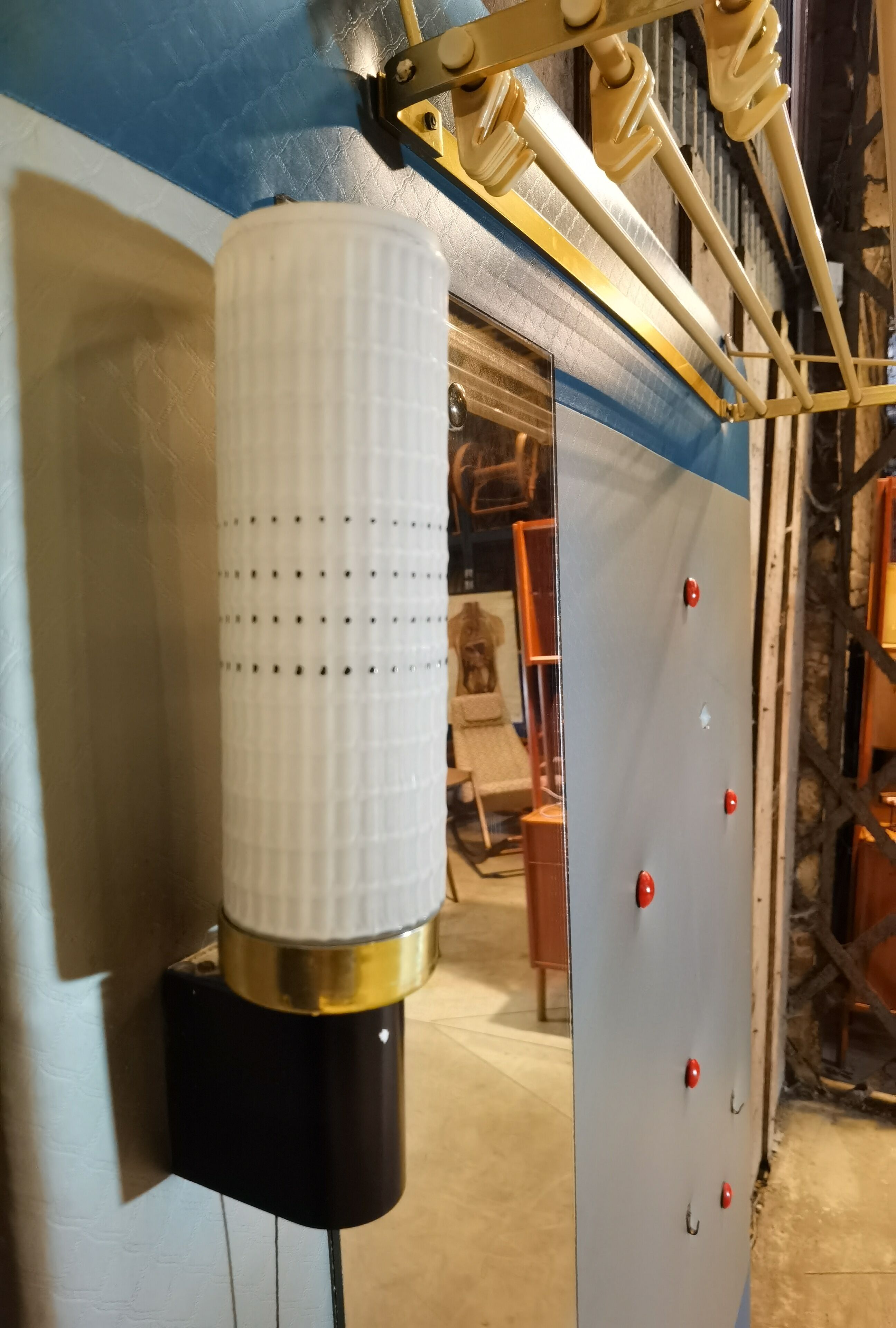 German wall coat holder Plauer Holzwaren