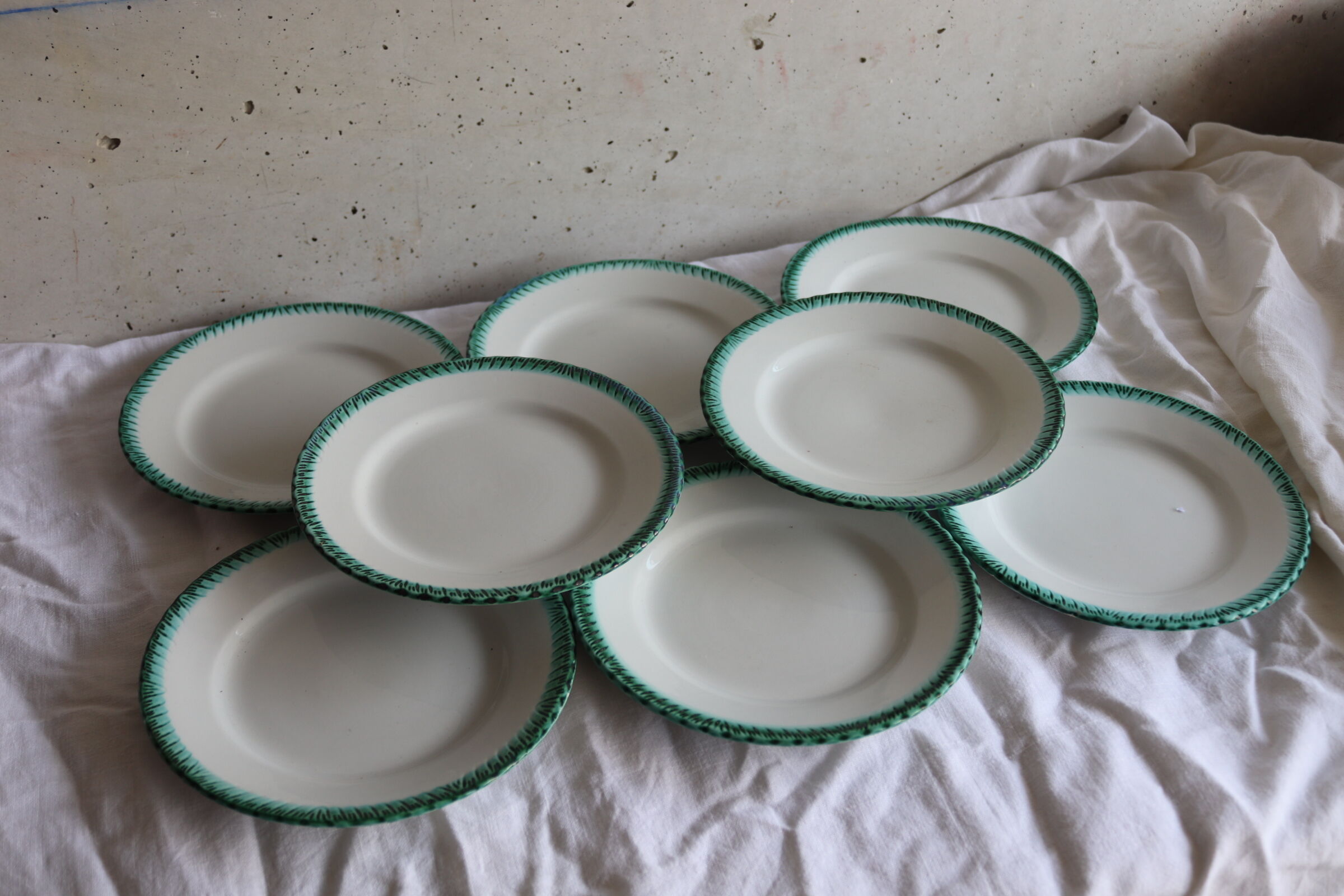 8 dessert plates Galvani Italy