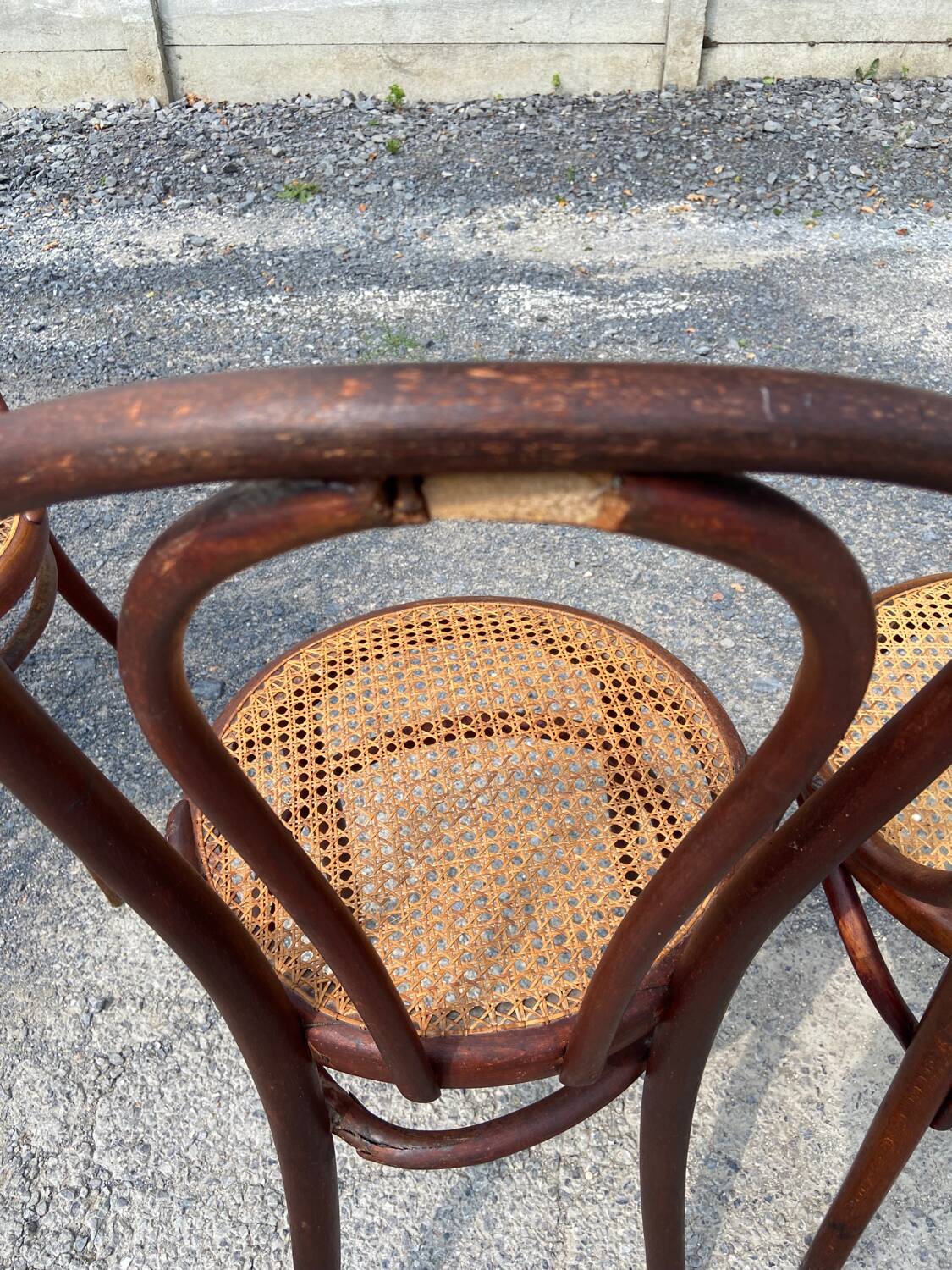 Set of 7 Thonet bistro chairs