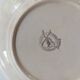 6 Art Deco dessert plates in barbotine. Moulin des Loups.