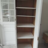 Vintage Parisian wardrobe re-enchanted in pearl gray with waxed finish.