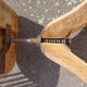 Wooden revolving chair