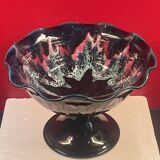 Large shower stand bowl with wave-shaped edges Vallauris 1970