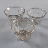 3 jam jars in blown glass