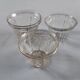 3 verrines à confitures en verre soufflé