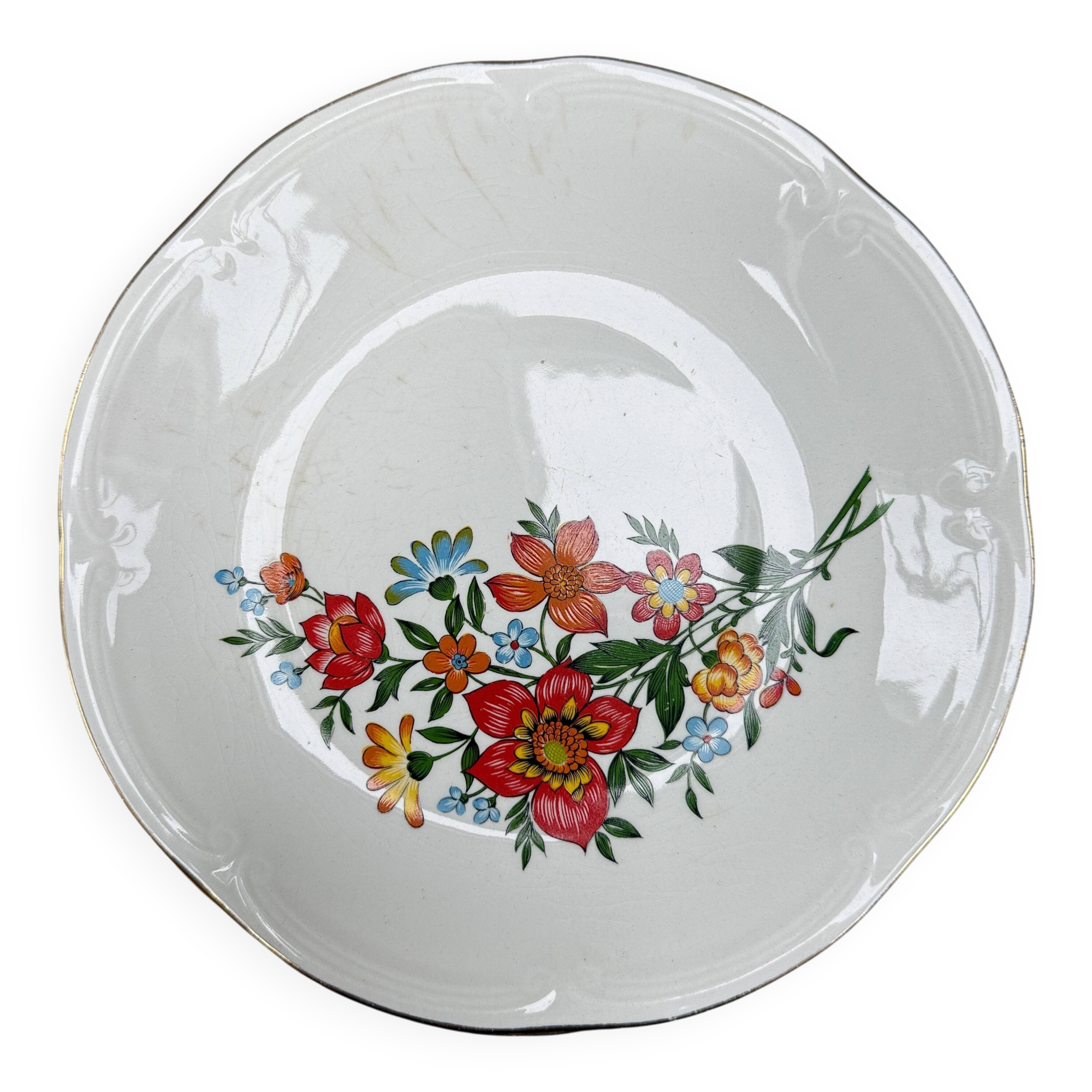 Vintage Gien flat plates