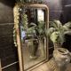 Mirror XIX eme in wood and stucco