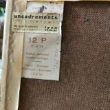 Oil on female nude framed panel