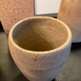 Series of 5 vintage beige ceramic vases