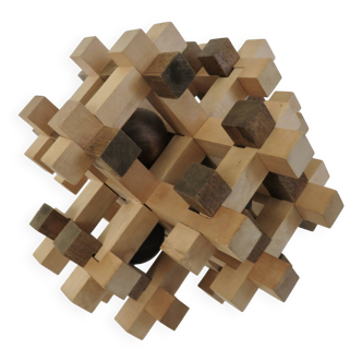 XXL wooden puzzle, multi-balls, 1970