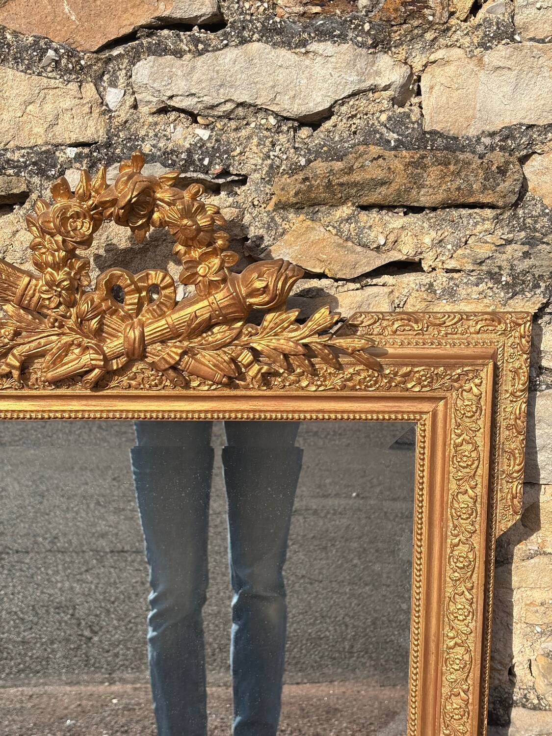 Napoleon III gilded mirror