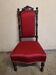 Chaise dite chauffeuse d'époque Napoléon III en bois mouluré sculpté