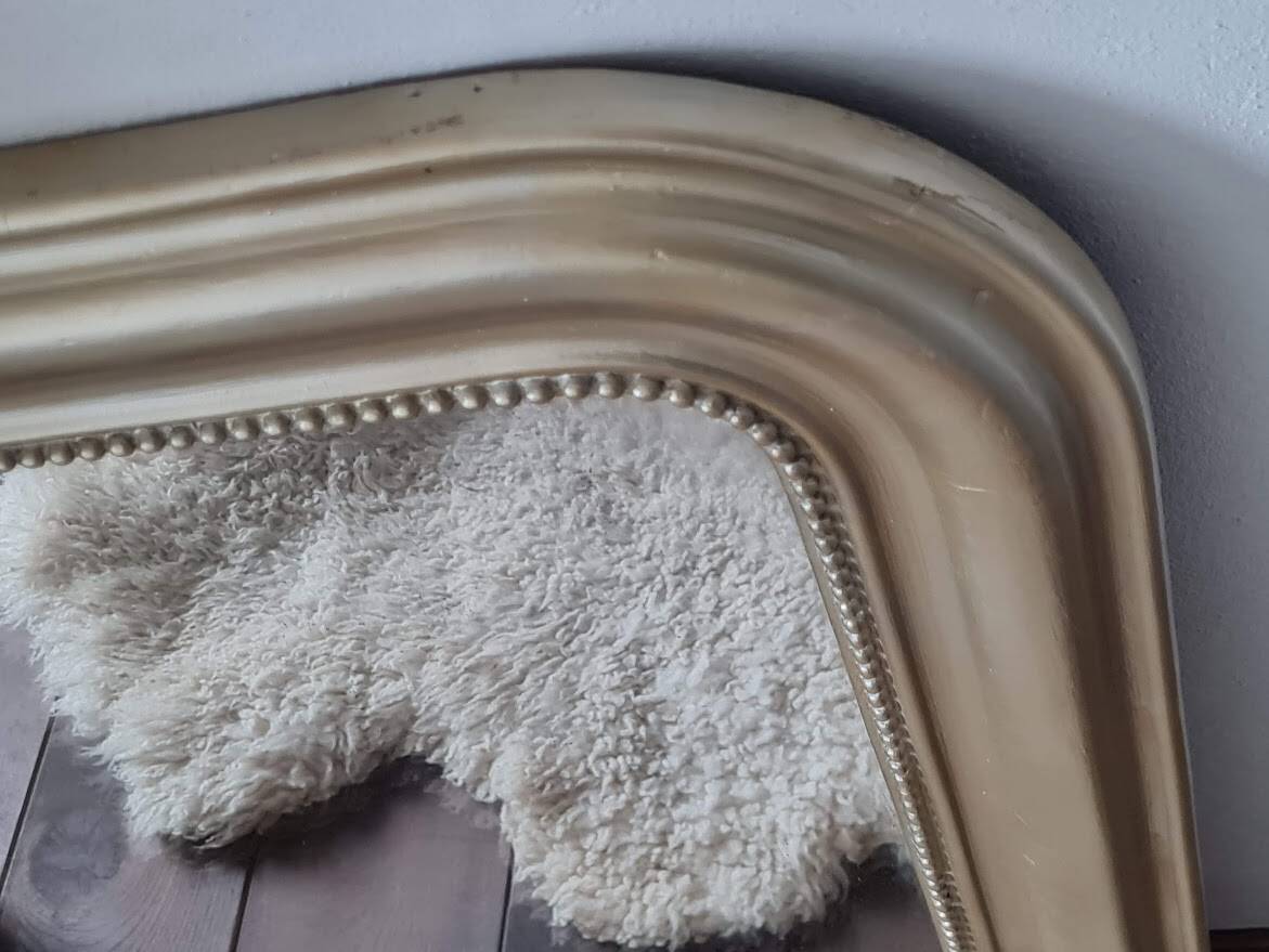 Antique gilt Louis Philippe mirror, 88 x 72