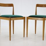 1970s Ash Four Dining Chairs by Drevotvar, Czechoslovakia