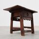 17th Century Spanish Oak Side Table with Drawer in Wabi Sabi Style