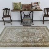 5x7 Brown & Cream Classic Vintage Rug, 150x217Cm SK23625
