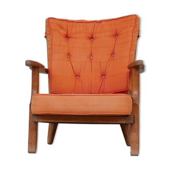 Guillerme et Chambron Repos oak armchair