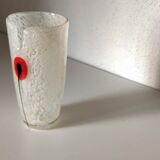 Handcrafted blown glass vase