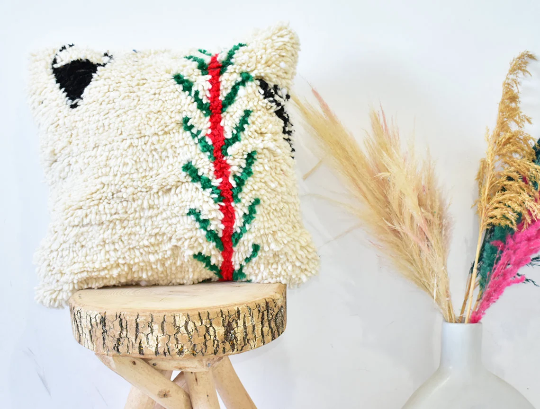 Colorful Moroccan carpet pillow 46x46cm