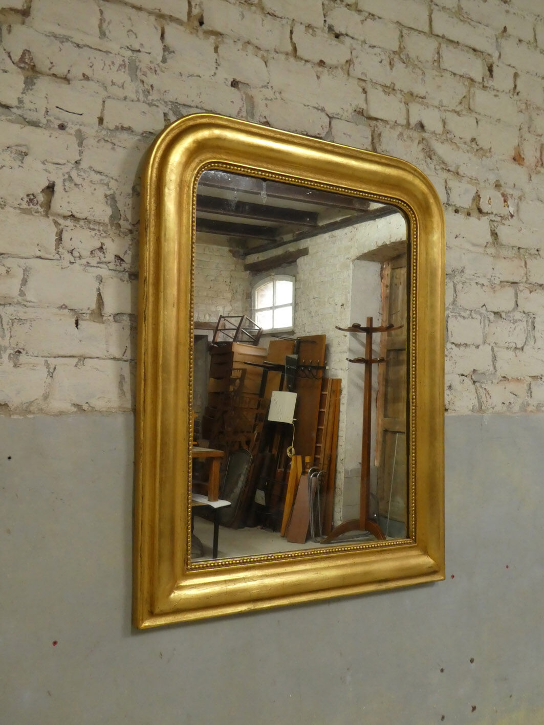 Louis Philippe mirror in gilded wood