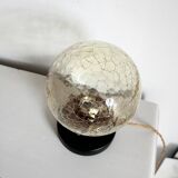 Amber glass table lamp