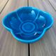 Turquoise crackled earthenware pocket bowl from Charolles