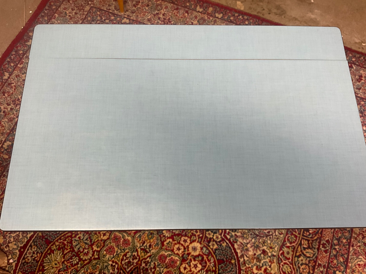 School desk blue formica desk from the 60s-70s